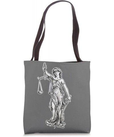 Lady Justice Liberty Lawyer Attorney Blackwork Minimal Tote Bag $10.08 Totes