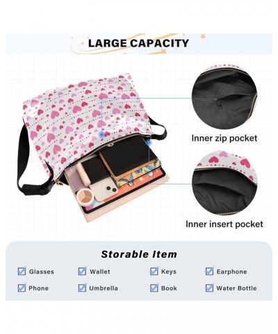 Valentine's Day Hearts Hobo Bags for Women Leather Handbag Shoulder Bag Purses Crossbody Bag for Travel Work Gifts 23 $13.53 ...