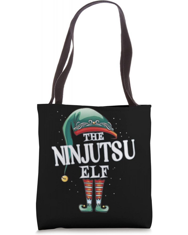 Ninjutsu Elf Christmas Group Xmas Pajama Party Tote Bag $11.71 Totes