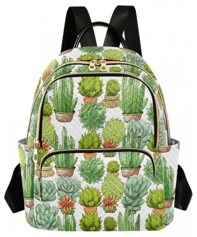 Cactus Backpack for Women Fashion Shoulder Bags Small Casual Daypack Travel Bag S 202a0362 M(11.4"x6.1"x14.17") 202a0362 $21....