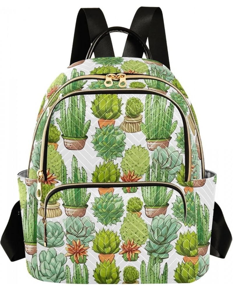 Cactus Backpack for Women Fashion Shoulder Bags Small Casual Daypack Travel Bag S 202a0362 M(11.4"x6.1"x14.17") 202a0362 $21....