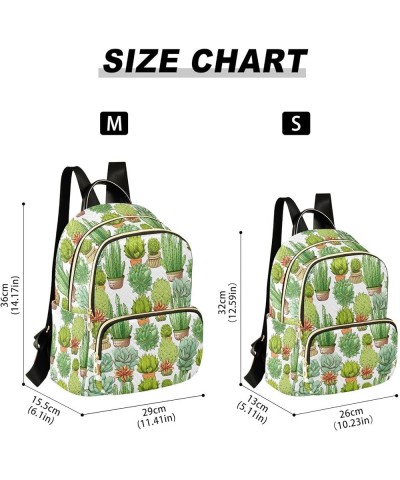 Cactus Backpack for Women Fashion Shoulder Bags Small Casual Daypack Travel Bag S 202a0362 M(11.4"x6.1"x14.17") 202a0362 $21....