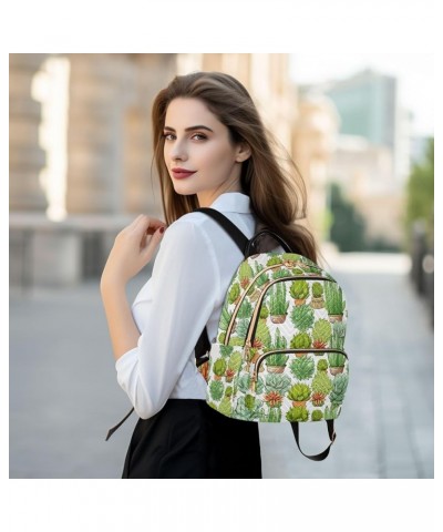 Cactus Backpack for Women Fashion Shoulder Bags Small Casual Daypack Travel Bag S 202a0362 M(11.4"x6.1"x14.17") 202a0362 $21....