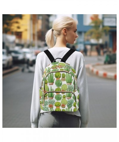 Cactus Backpack for Women Fashion Shoulder Bags Small Casual Daypack Travel Bag S 202a0362 M(11.4"x6.1"x14.17") 202a0362 $21....