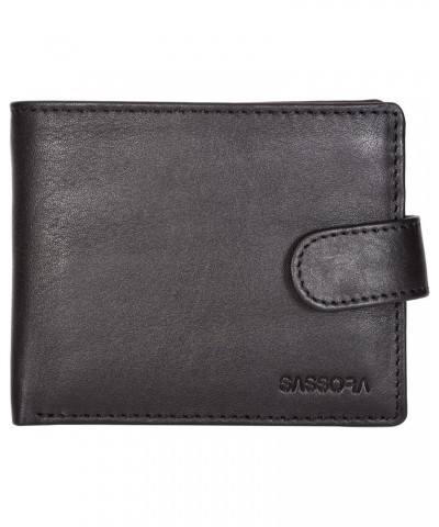 Genuine Leather Medium Black RFID Protected Men Wallet (7 Card Slots), Black, M, Casual $17.94 Wallets