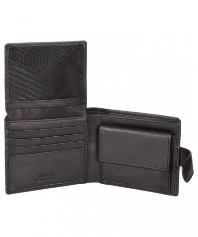 Genuine Leather Medium Black RFID Protected Men Wallet (7 Card Slots), Black, M, Casual $17.94 Wallets