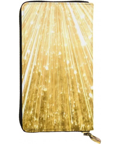 Gold Bling pattern Leather long clutch wallet : Comfortable, lightweight, waterproof, durable 7.48 x 4.13 in $20.45 Clutches