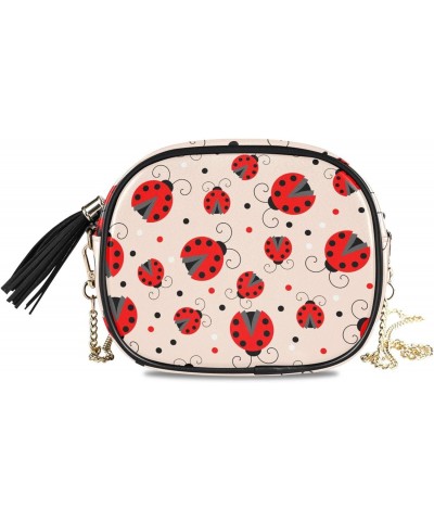 Women's Ladybugs Insect Crossbody Bag Fashion Purses Bag Cross Body Bag Shoulder Handbag with Adjustable Chain Strap $13.67 S...