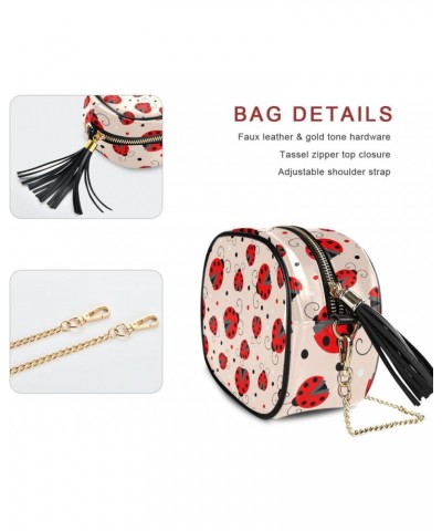 Women's Ladybugs Insect Crossbody Bag Fashion Purses Bag Cross Body Bag Shoulder Handbag with Adjustable Chain Strap $13.67 S...