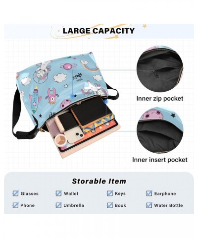 Cartoon Raccoon Characters Ladies Leather Handbags Hobo Large Crossbody Purses Animal Print Crossbody Hobo Purses Cute Unicor...