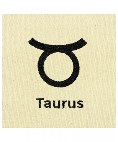 Zodiac Sign Shopping Tote Bag Black Star Horoscope Gifts Taurus $12.50 Totes