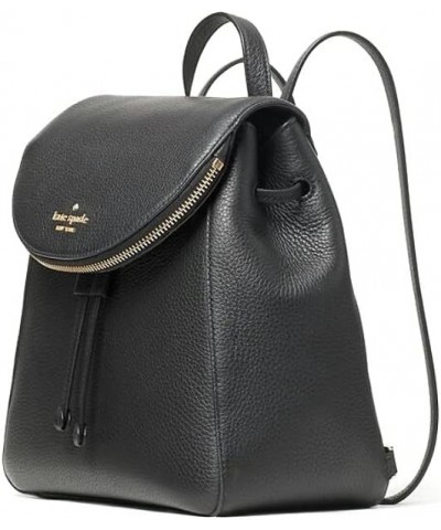 KATE SPADE LEILA MEDIUM FLAP BACKPACK TOTE BAG BLACK SOFT LEATHER $72.51 Backpacks