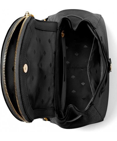 KATE SPADE LEILA MEDIUM FLAP BACKPACK TOTE BAG BLACK SOFT LEATHER $72.51 Backpacks