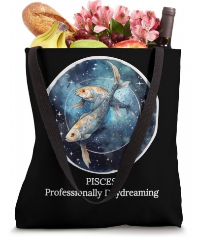 Pisces Zodiac, Daydreaming Fishes Sign - Funny Astrology Tote Bag $11.61 Totes