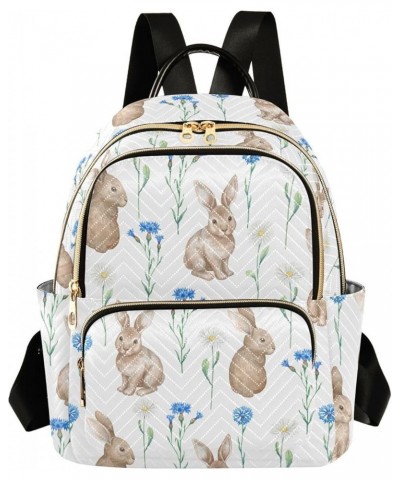 Rabbits Easter Backpack Purse for Women Fashion Small Mini Backpack Daypacks Purse Back Pack HandBag Lady Gifts,S Small $17.0...