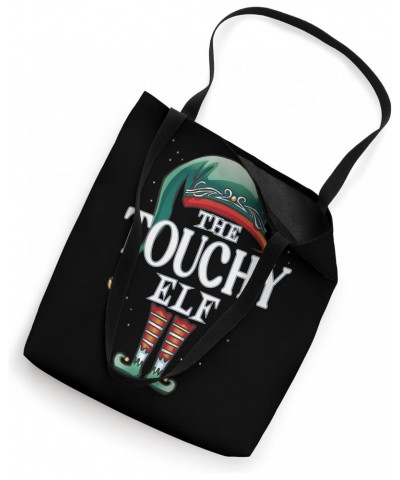 Touchy Elf Christmas Group Xmas Pajama Party Tote Bag $13.17 Totes