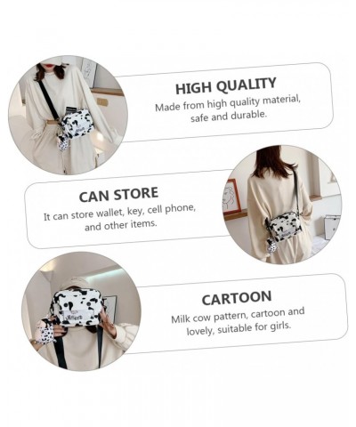 2pcs Shoulder Bags Bag Bag Milk Cow Pattern Canvas Purses for Women Girls Purse Cow Stuffed Animal Girl Shoudler Bag Storage ...