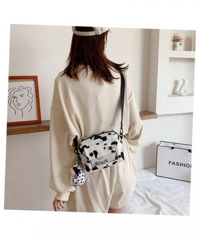 2pcs Shoulder Bags Bag Bag Milk Cow Pattern Canvas Purses for Women Girls Purse Cow Stuffed Animal Girl Shoudler Bag Storage ...