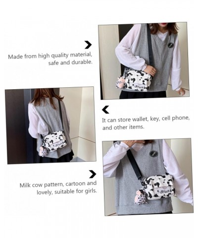 2pcs Shoulder Bags Bag Bag Milk Cow Pattern Canvas Purses for Women Girls Purse Cow Stuffed Animal Girl Shoudler Bag Storage ...