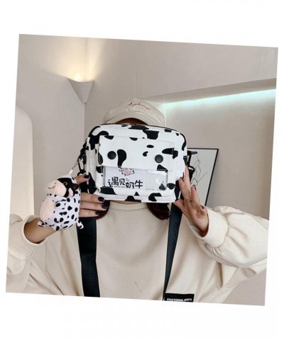 2pcs Shoulder Bags Bag Bag Milk Cow Pattern Canvas Purses for Women Girls Purse Cow Stuffed Animal Girl Shoudler Bag Storage ...