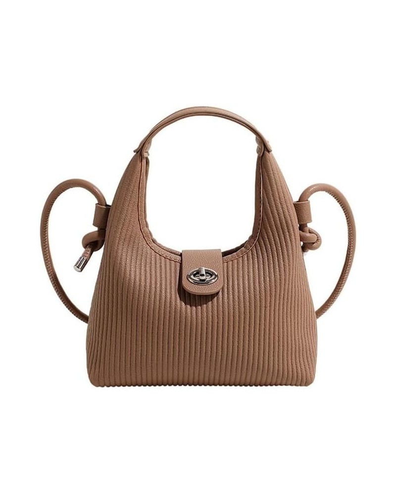 Fashion Women's bucket bag - quilted crossbody bags for women,2023 Autumn New Shoulder Bags Handbags Khaki $18.74 Crossbody Bags