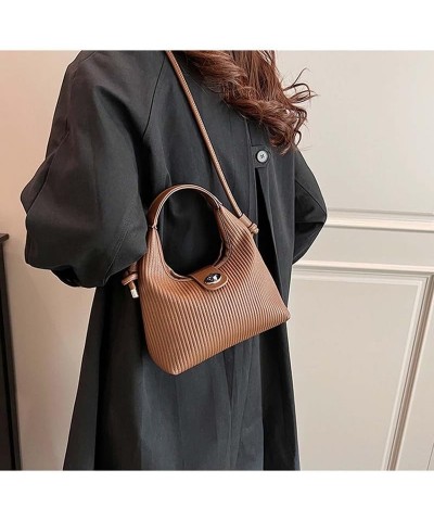 Fashion Women's bucket bag - quilted crossbody bags for women,2023 Autumn New Shoulder Bags Handbags Khaki $18.74 Crossbody Bags