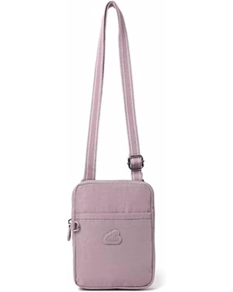 Phone Bag for Women Women's Mobile Phone Messenger Bag Mini Shoulder Bag Canvas Bag Purple $22.34 Crossbody Bags