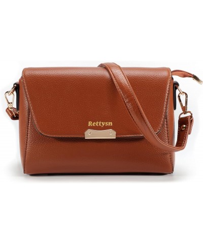 Crossbody Bag for Women,Cell Phone Purse Women's PU Leather Shoulder Handbags B-brown $11.21 Shoulder Bags