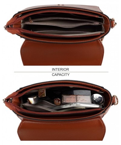 Crossbody Bag for Women,Cell Phone Purse Women's PU Leather Shoulder Handbags B-brown $11.21 Shoulder Bags