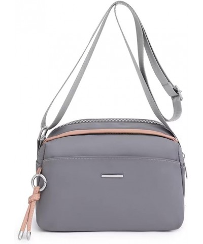 Crossbody Bag for Women Nylon Waterproof Shoulder Purse Multi Pocket Messenger Satchel Lightweight Travel Pocketbooks Gray $1...