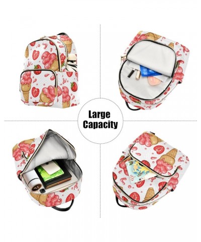 Mini Backpack Purse for Women Lightweight Girls Small Size Ice Cream Strawberry School Teens College Traveling Medium $18.14 ...