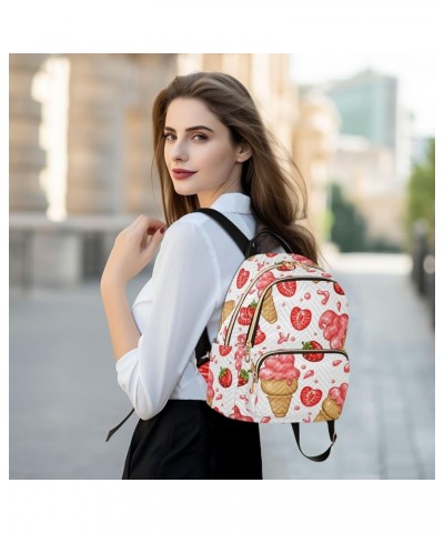 Mini Backpack Purse for Women Lightweight Girls Small Size Ice Cream Strawberry School Teens College Traveling Medium $18.14 ...