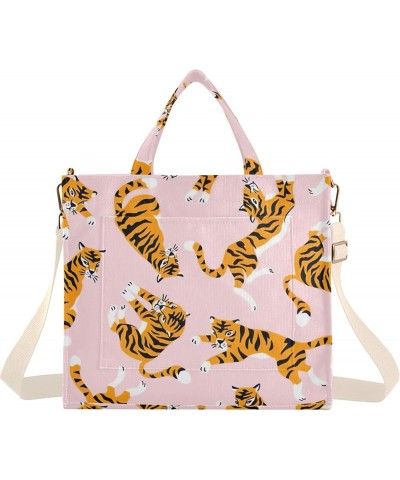 Shoulder Tote Women Australian Kangaroo Cartoon Travel Handbag Funny Print Friend Gifts Crossbody Purse Satchel Tiger Cute An...