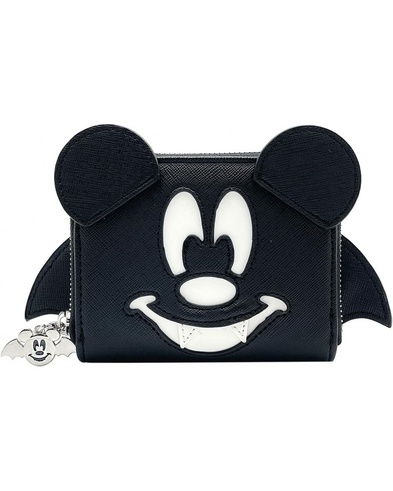 X LASR Exclusive Disney Mickey Bat Zip Wallet - Black - Fashion Accessory Cute Wallet Halloween Bats Goth Festival Rave $18.7...