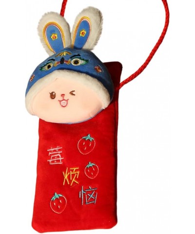 New Year Rabbit Plush Wallet, Lucky Money Bag Red Envelopes Cartoon Rabbit Feng Shui Rabbit Bunny Bag for Women Girls Blue 4....