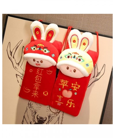 New Year Rabbit Plush Wallet, Lucky Money Bag Red Envelopes Cartoon Rabbit Feng Shui Rabbit Bunny Bag for Women Girls Blue 4....