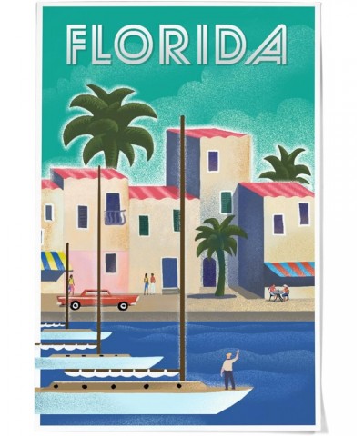 36x54 Inch Giclee Print, Florida, Lithograph $44.10 Totes