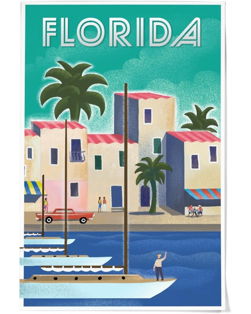 36x54 Inch Giclee Print, Florida, Lithograph $44.10 Totes