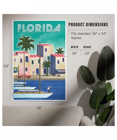 36x54 Inch Giclee Print, Florida, Lithograph $44.10 Totes