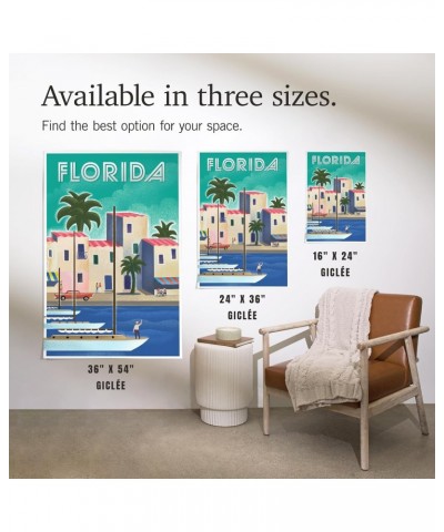 36x54 Inch Giclee Print, Florida, Lithograph $44.10 Totes