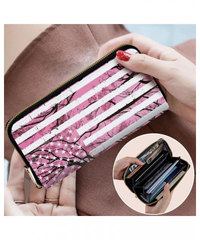 Large Capacity Wallet Zip Around Leather Wallet for Women Men Phone Holder Clutch Travel Purse Multifunctional Wallet with De...