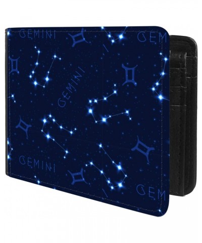 Unique Desige Pattern - Zodiac Gemini, Slim Front Pocket Wallet Billfold RFID Blocking $10.21 Wallets