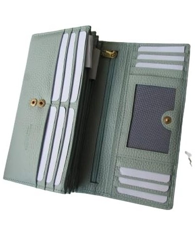 Vera Pelle Womens wallet Mint 14 Cards Made in Italy Italian Leather $59.52 Wallets