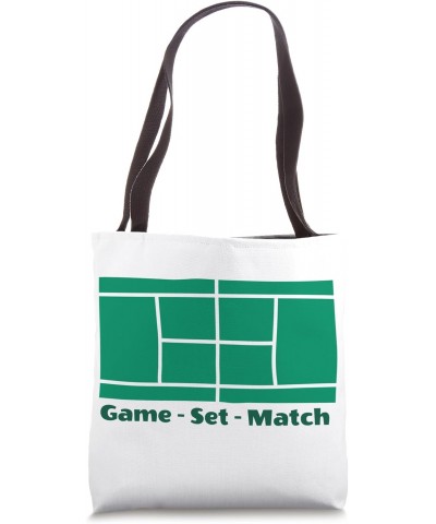 Game Set Match Tennis Motif for Tennis Players as Tennis Tote Bag $12.62 Totes