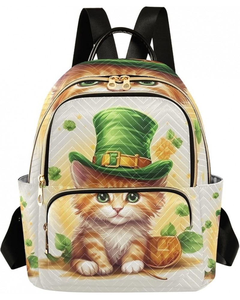 Mini Backpack Purse for Women, St-patrick's Day Cat Travel Bag Casual Daypack Shoulder Bag Medium $15.04 Backpacks