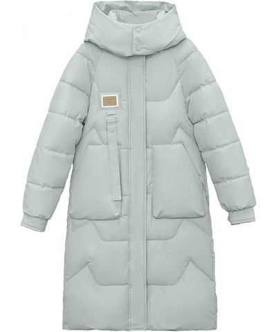 Womens Winter Thicken Puffer Coat Warm Snow Jacket Maxi Windproof Quilted Puffy Outwear with Hood Windbreaker Parka Green $32...