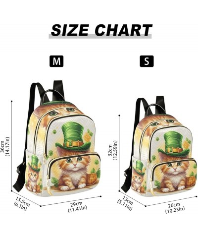 Mini Backpack Purse for Women, St-patrick's Day Cat Travel Bag Casual Daypack Shoulder Bag Medium $15.04 Backpacks