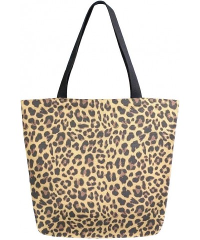 Woman Tote Bag Leopard-brown (1) Shoulder Handbag $11.72 Shoulder Bags