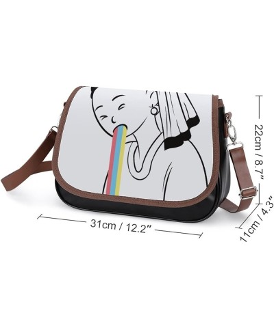 Printed Shoulder Crossbody Bag Leather Hobo Bags Medium Ladies Top Handles Satchels Ancient Story Oil Painting Color10 $21.50...