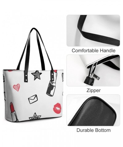 Womens Handbag Lipstick Leather Tote Bag Top Handle Satchel Bags For Lady $19.94 Totes